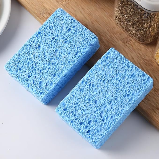36 - Pack Non-Scratch Scrub Sponges - Sponges for Dishes and Washing Dishes, Cleaning Sponges for Kitchen Home and More（Blue）