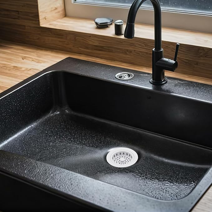 Westbrass A214-50 3-1/2" Post Style Large Kitchen Sink Basket Strainer, Powder Coat White