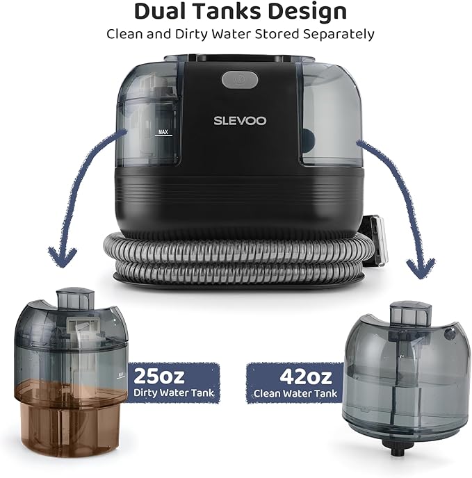 500W Powerful Carpet Cleaner Machine - 12Kpa Strong Suction, Portable Upholstery Cleaner For Pet Accident, Rugs, Carpet And Upholstery