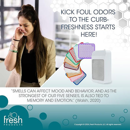 Fresh Products ourfreshe Plug In Air Freshener 30 Day Refills Replace Messy Aerosols with Dry Fragrance For Use in Medium Sized Spaces Variety Scent 6 Pack