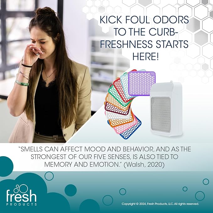 Fresh Products ourfreshe Plug In Air Freshener 30 Day Refills Replace Messy Aerosols with Dry Fragrance For Use in Medium Sized Apple 6 Pack