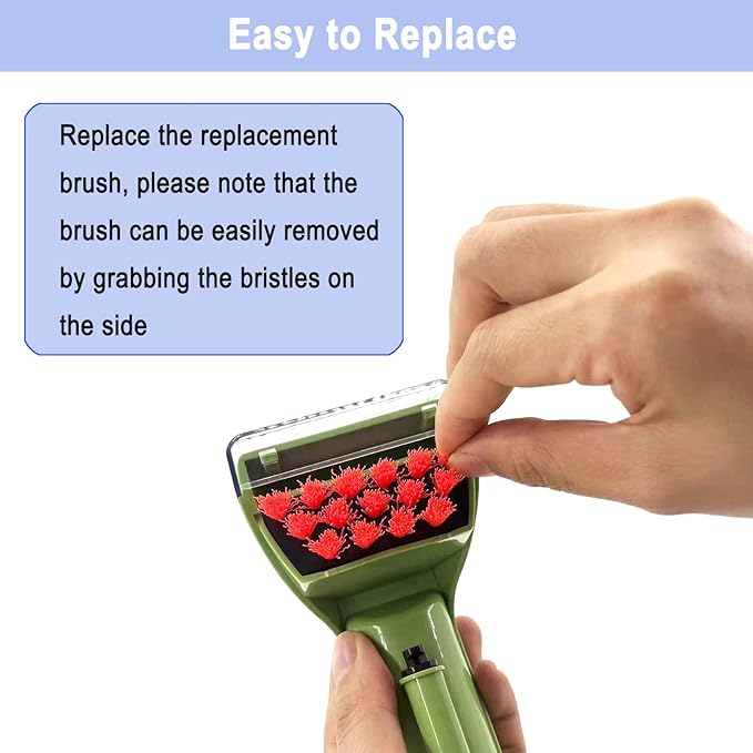 1400B Little Green 3" Tough Stain Brush Tool Replacement for Bissell Little-Green Upright & Portable Carpet Cleaners for 1400B 1425 3860 4075 1400W 1400 1844 2290A Series, 1 Brush, 2 Replacement Brush