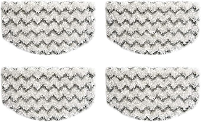 4 Pack 1940 Steam Mop Pads for Bissell PowerFresh Steam Mop 1806 1544 1440 2075A 2685A Series, Model 19402 19404 19408 1940a 1940q 1940t B0006 B0017 Replacement Parts, Microfiber Washable, Reusable
