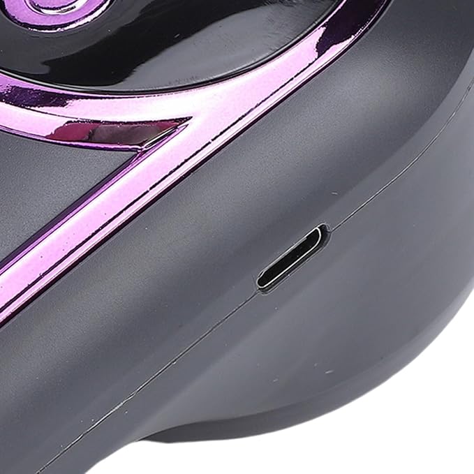 Alomejor Fabric Shaver, Electric Rechargeable Lint Remover with 6 Blades and Battery Display for Sweaters Clothing Furniture Blankets (Grey Purple)
