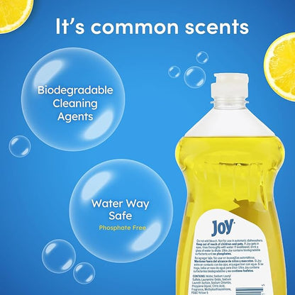 Peaceful Squirrel Packaged - JOY Ultra Dish Soap Liquid Lemon Fresh Scent - 30 Fl. Oz - (Pack of 3), Yellow