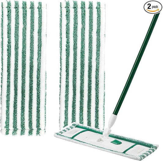 2 Pack Replacent Mop Refills Compatible with Libman Wet & Dry Microfiber Mop,Reusable Washable Microfiber Cloth Mop Head Pads for Wet and Dry Use (Set of 2)