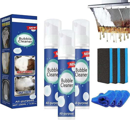 Brimetha Cleaner, Brimetha Kitchen Clean, North Moon Bubble Cleaner Foam, All-Purpose Bubble Cleaner Foam Spray Kitchen Deep Cleaning Spray (3Pcs)