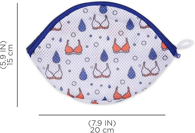 Tide Bra Wash Bag, Mesh Lingerie Laundry Bag for Wash Machine, Holds 1 Bra, Protection from Snagging, Ripping, or Tearing, 2 Pack
