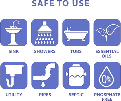 SANI 360° Sani Sticks Drain Cleaner and Deodorizer, 48 Count, Orange Scent Enzyme Pipe Cleaners, Eliminate Odors, Prevent Clogged Drains, Safe for Sinks, Bathtub Drains, Septic Tanks