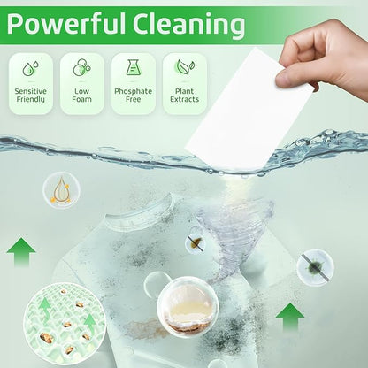 Poesie Laundry Detergent Sheets 3 Pack 480 Sheets 240 Loads Laundry Detergent for Travel Home Save Space Portable Laundry Strips Hypoallergenic Concentrated Soap Washing HE Fresh Scent