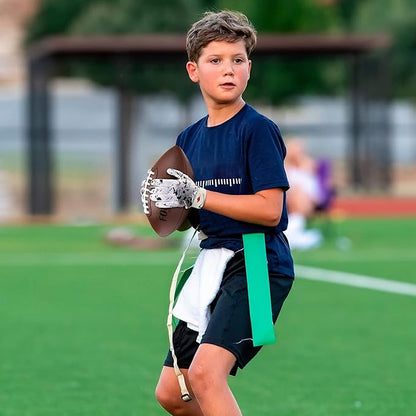 Kids Football Gloves Youth Enhanced Grip Silicone Wide Receiver Gloves