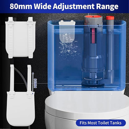 Adjustable Toilet Tank Tablet Holder – Controlled Release Bleach Tablets Dispenser for Toilet Tank, Large Capacity ABS Toilets Tanks Cleaner Tablets Container, Fits Most Water Tanks