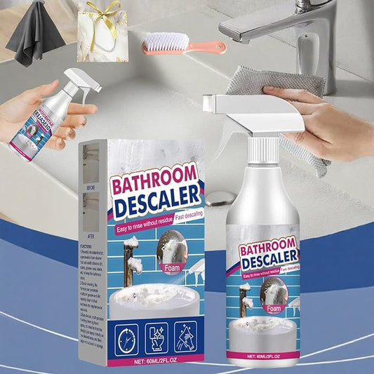 Bathroom Descaler Foam Cleaner, Bathroom Descaler Foam Cleaner Spray, All Purpose Rinse Cleaning Foams Spray, for Toilet Bath Shower Glass Sink Cleane (1, Pcs)