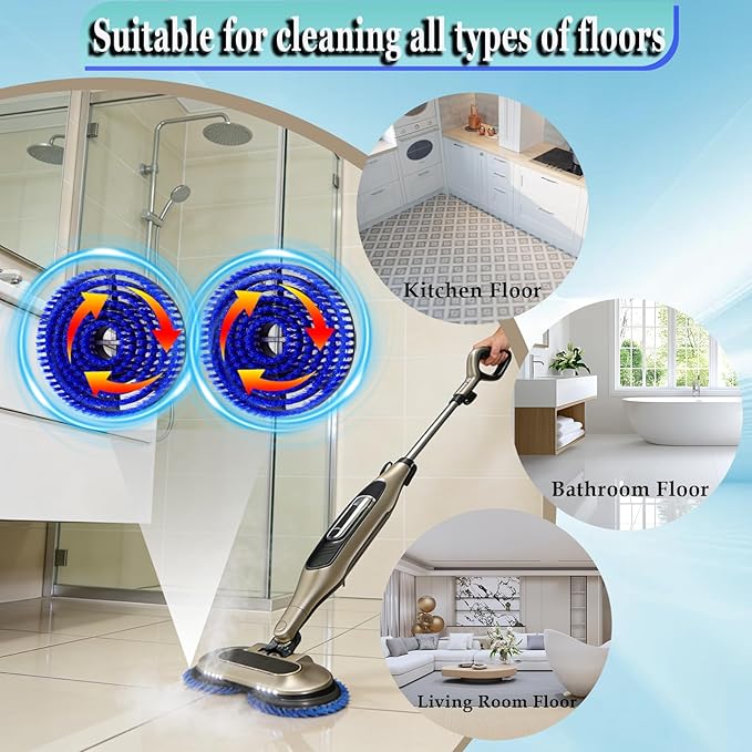 S8201 Steam Mop Pads Replacement Brush for Shark Steam Mop Replacement Pads for Shark S8002BRN S8001 S7001 S7201 S7000AMZ S7000 S7005 S7020 (Bule)