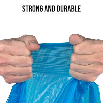 Ultrasac 20-30 Gallon 0.8 MIL Blue Drawstring Trash Bags - 30" x 33" - Pack of 36 - For Home, Kitchen, Bathroom, & Office