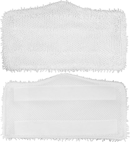 4 Pack Microfiber Steam Mop Pads Replacement for Shark S1000, S3101, S3202, S3250 & S3251 — Reusable Thick Pads for Laminate, Tile, Marble & Sealed Hardwood Floors, Easy Attach Secure Fit