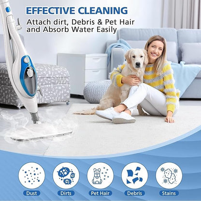 LINNIW 6 Pack Replacement Steam Mop Pads Compatible for PurSteam ThermaPro 10-in-1
