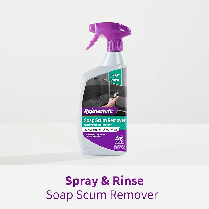 Rejuvenate Soap Scum Remover Easily Dissolves Soap Scum Without Scrubbing, 24 Ounces