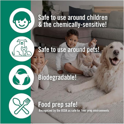 Benefect Botanical Decon 30 Disinfectant Cleaner, 14 oz. Ready-To-Use Spray, Hospital Grade Disinfectant, Kills Over 99.99% of Germs, Safe for Food-Contact Surfaces (Light Lemon & Thyme Scent)