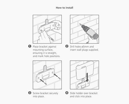 Joseph Joseph CleanTech Wall-Mounted, Adjustable Long Handle Broom Sweeper with Dust-Shield Storage, Indoor Sweeping Floor Brush with Soft Bristles