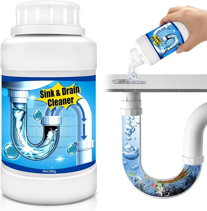 Drain Clog Remover,Powerful Pipe Dredging Agent,Kitchen Drain Cleaner for Unclogs Bathroom and Kitchen Sinks,Drains,Shower Pipes