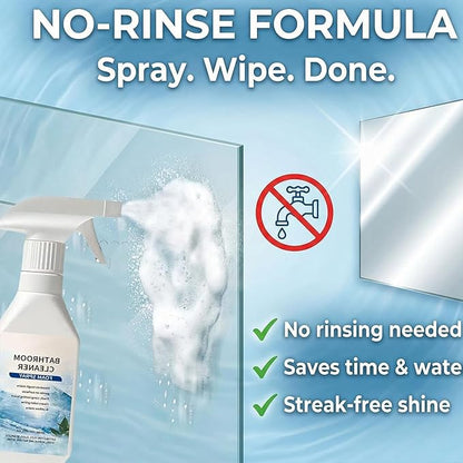2026 Scale Remover Bathroom Cleaner,3.38oz Bathroom Cleaner Foam Spray,Powerful Bathroom Descaler Foam Cleaner,Multi-Surface Shower Foame,for Tiles,Glass,Stainless Steel,Toilets,Natural Stone (2)