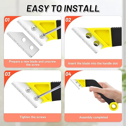 18pcs Grout Removal Tool with Upgraded Handle Removal Tool with Cleaning Brush Effortless Tile Grout Cleaner for Bathroom, Shower, Floor Repair