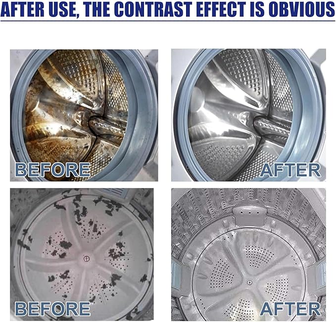 Oxygen Washing Machine Cleaner Tablets,Washing Machine Cleaner,Deep Clean, Remove Buildup & Odors, Suitable For All Types Of Washing Machines (1PC)