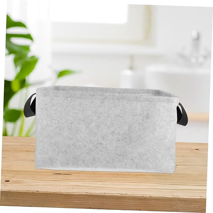 Hemobllo Collapsible Medium Felt Storage Basket for Laundry and Household Clothes Thick Container with Stable Upright Design Space Saving Organizer for Laundry