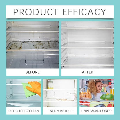 Refrigerator Cleane Spray,Deep Removes freezer Stains Grime,Desalting Odors Household Cleaning Spray,Fridge Hygiene Cleaner 4 oz
