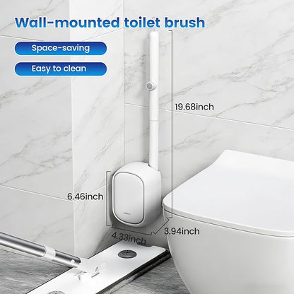 Disposable Toilet Brush,Toilet Bowl Cleaner,Wall Mounted Toilet Bowl Brush with 36 Refills for Deep Toilet Cleaning,Toilet Brush and Holder Set for Hygienic Bathroom Maintenance