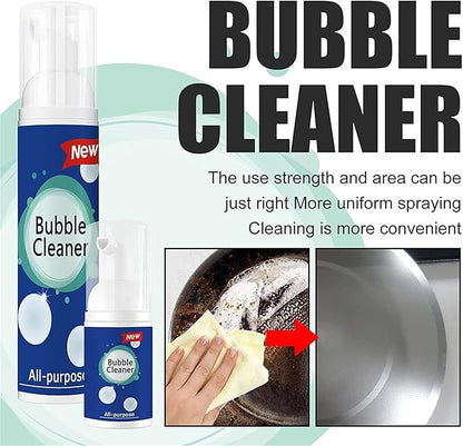All Purpose Rinse Cleaning Spray, Bubble Cleaner Foam Spray, Foaming Heavy Oil Stain Cleaner Kitchen Spray, Foam All-Purpose Household Cleaners Cleaning Supplies (100ml*2)