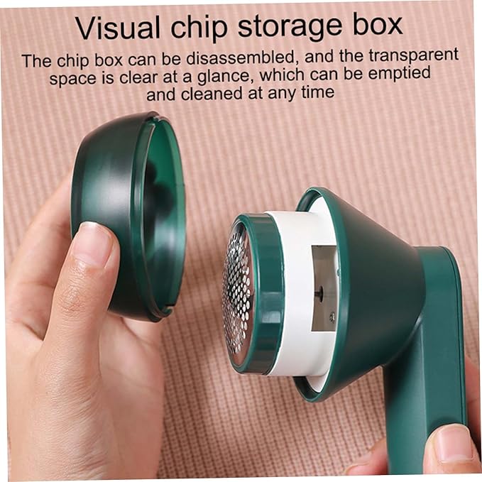 Fabric Shaver USB Rechargeable Lint Remover Electric Lint Shaver for Clothes Furniture Green Electric