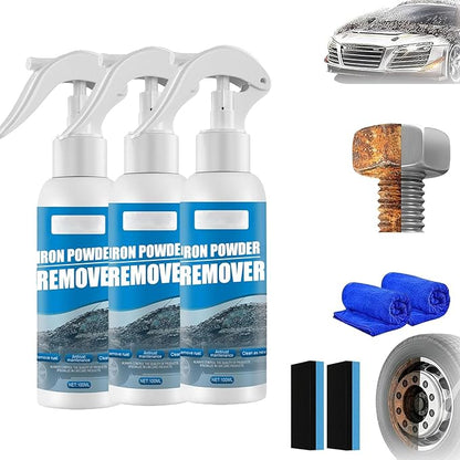 2026 New Multi-functional Quick-acting Rust Removal Spray, Fast-acting Spray to Remove Iron, Portable Car Rust Removal for Metal, Tools, Cars, Chains (3PCS)