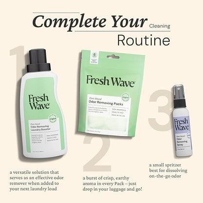Fresh Wave Lavender Scent Odor Eliminator Spray & Air Freshener, 2 fl. oz. Travel Size (Pack of 2)