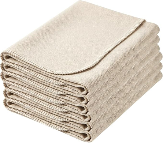 Flour Sack Towels|Tea Towel for Crafts| Kitchen Towel | dish drying towels|Cotton Blank Towel for Embroidery|Baking Bread Proofing Linen Cover|Thick Absorbent Quick Dry (Bread Cover, 28"x28" - 6 Pack)
