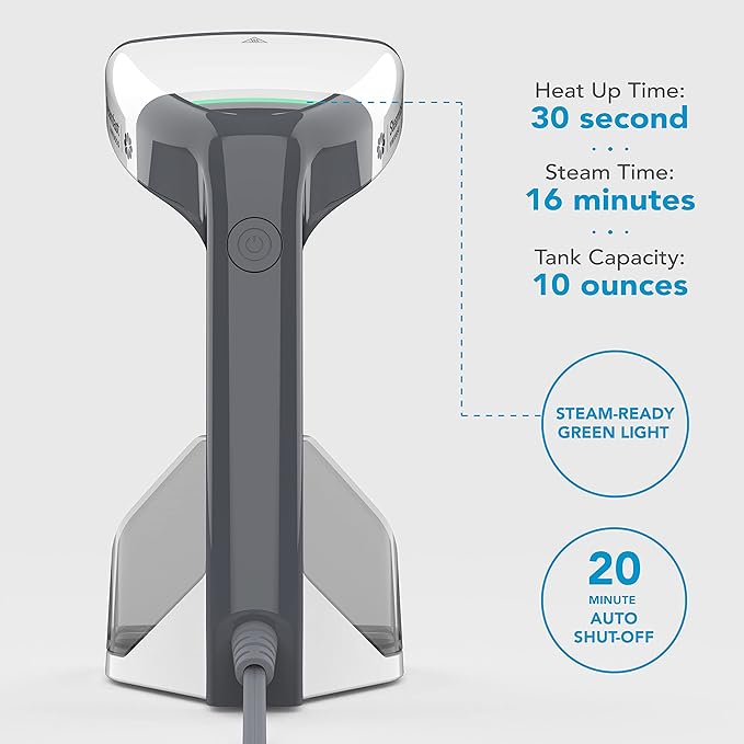 Steamfast VIRTUOSO Handheld Garment Steamer, White
