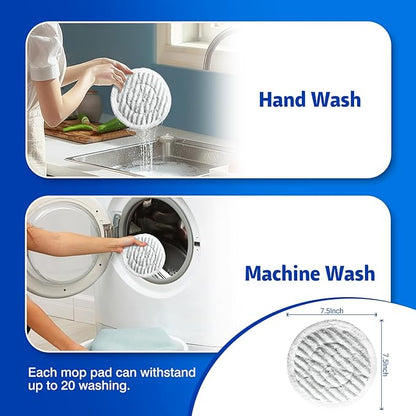 4 Pack Upgraded Steam Mop Replacement Brush Heads for Shark Steam Mop Pads - Deep Cleaning & Scratch-Free for Hardwood & Tile Floors - Compatible with S7000, S7001, S8201, S7201, S8001 Series