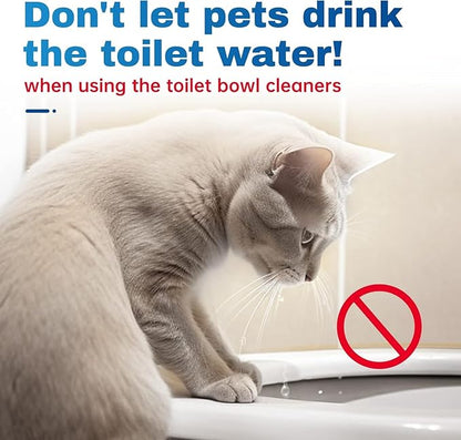 Vacplus Automatic Toilet Bowl Cleaner Tablets, Drop-In Tank Cleaner for Bathroom, Prevent Stains & Deodorize, Long-Lasting Cleaning Tabs, Easy-Use Freshener for Bowl & Tank, 30 Pack