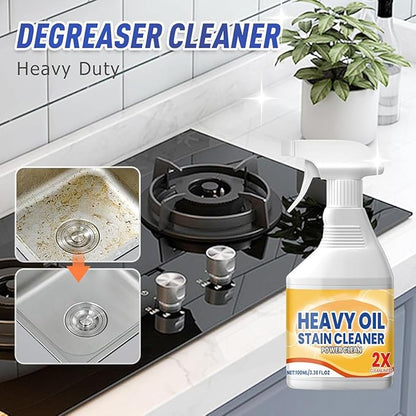 Kitchen Cabinet Cleaners and Polishers, All Purpose Kitchen Heavy Oil Cleaning Agent, Heavy-Duty All-Purpose Cleaning Spray for Stove, Oven, Grills, And Microwaves (1PCS)