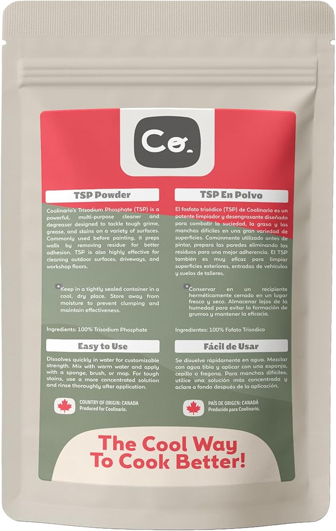 Trisodium Phosphate - TSP Cleaner (2 Oz) Heavy-Duty Cleaner & Degreaser for Walls, Floors & Outdoor Surfaces | Removes Grease, Dirt & Stains | Ideal for Home & Industrial Use