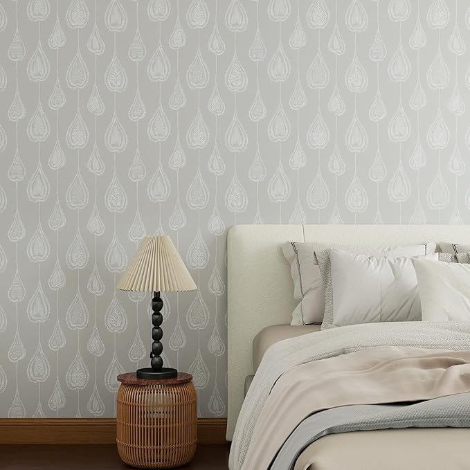 GloryTik Peel and Stick Wallpaper Boho Modern Wall Paper Peel and Stick Removable Contact Paper Self Adhesive Wallpapers for Bedroom and Bathroom Wallpaper Cabinet Shelf Liner Vinyl 17.3'' x 80''