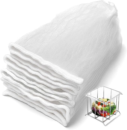KONE Kitchen Sink Strainer Mesh Bag- 200 PCS Large Disposable Sink Net Strainer Filter Bags for Collecting Kitchen Food Waste Leftover Garbage,Fits Deep Sink Strainer Basket