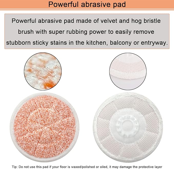 Eifrthe 10-Pack S7000 Replacement Steam Mop Pads,Compatible with Shark S7001 S7000AMZ, S7000 S7001TGT S7201 S7005 S7020 S8001 S8201 Series Steam Mop Pads,Steam & Scrub All-in-One Scrubbing Mop Pads