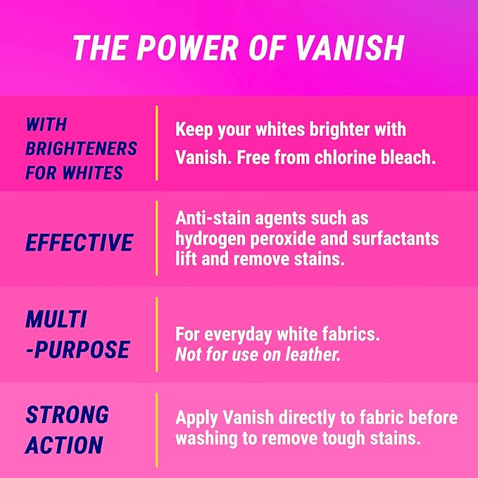 Vanish White Multi-Purpose Stain Remover 900ML