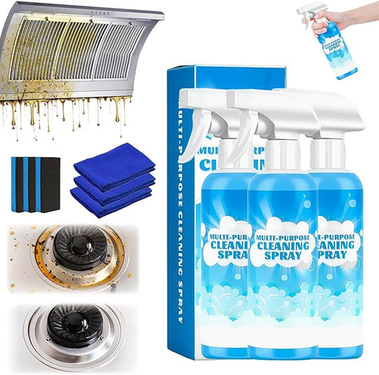 Multifunctional Powerful Spray Kitchen Foam Cleaner, 2026 New 120ml Multi-Purpose Cleaning Spray, Easy-To-Use Grease Remover For Kitchen, Fast-Acting Tile Cleaner for Home (3)