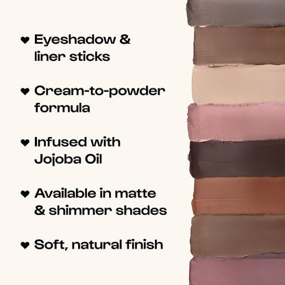 ALLEYOOP 11th Hour Cream Eye Shadow Sticks - Gotta Guava (Shimmer) - Award-winning Eyeshadow Stick - Smudge-Proof and Crease Proof for Over 11 Hours - Easy-To-Apply and Compact for Travel, 0.05 Oz