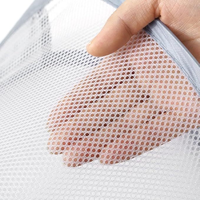 Foldable Storage Laundry Basket Organizer Dirty Clothes Mesh Bag Wall-Mounted Bathroom Clothes Hanging Baskets Bucket