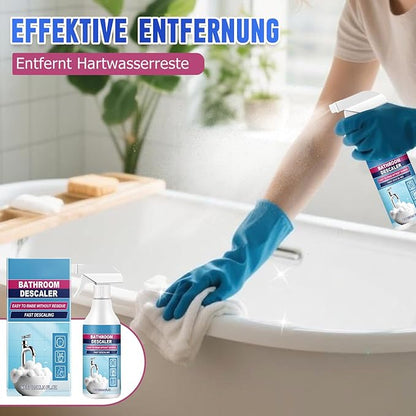 2025 New Bathroom Descaler Foam Cleaner, Upgrade 4.2 floz Bathroom Descaler, Stubborn Stains Cleaner, All Purpose Rinse Cleaning Foam Spray (1, 2pcs)