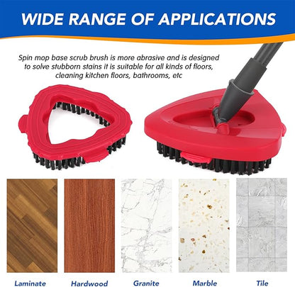 Scrub Brush Head Compatible with O Cedar EasyWring 1-Tank System – Hard Bristle Mop Scrubber Attachment for Tile, Bathroom, Kitchen, Deck & Floor Cleaning, 1 Pack
